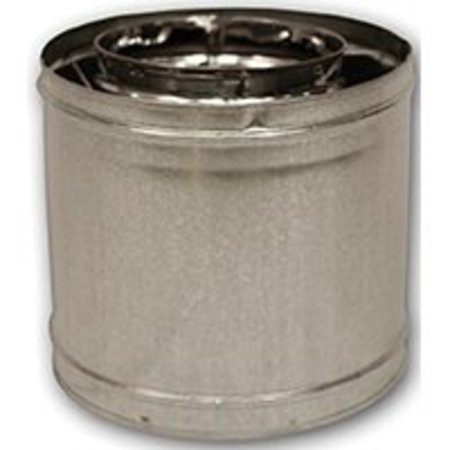 COMFORT FLAME Comfort Flame 12-8DM Chimney Pipe, 8 in ID, 12 in L, Galvanized Steel 12-8DM